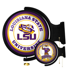 Load image into Gallery viewer, LSU Tigers: Original Round Double-Sided Rotating Lighted Wall Sign - The Fan-Brand