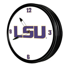 Load image into Gallery viewer, LSU Tigers: Retro Lighted Wall Clock - The Fan-Brand
