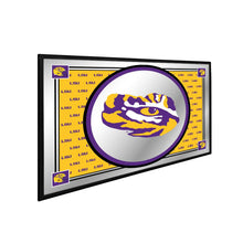 Load image into Gallery viewer, LSU Tigers: Team Spirit, Tiger Eye - Framed Mirrored Wall Sign - The Fan-Brand