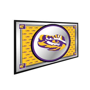 LSU Tigers: Team Spirit, Tiger Eye - Framed Mirrored Wall Sign - The Fan-Brand