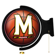 Load image into Gallery viewer, Maryland Terrapins: Basketball - Original Round Rotating Lighted Wall Sign - The Fan-Brand