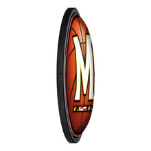Load image into Gallery viewer, Maryland Terrapins: Basketball - Round Slimline Lighted Wall Sign - The Fan-Brand