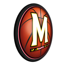 Load image into Gallery viewer, Maryland Terrapins: Basketball - Round Slimline Lighted Wall Sign - The Fan-Brand