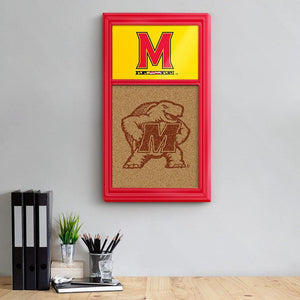 Maryland Terrapins: Dual Logos - Cork Note Board - The Fan-Brand