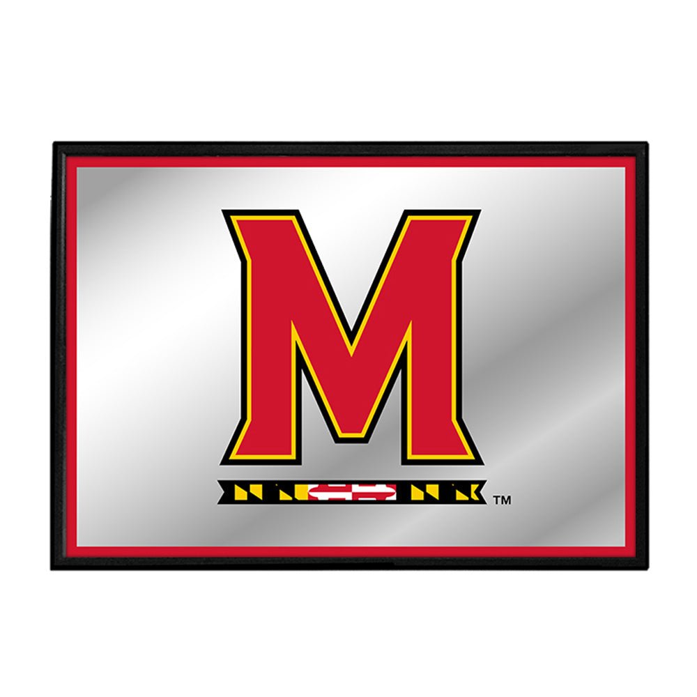 Maryland Terrapins: Framed Mirrored Wall Sign - The Fan-Brand