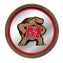 Load image into Gallery viewer, Maryland Terrapins: Mascot - Mirrored Barrel Top Mirrored Wall Sign - The Fan-Brand