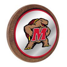 Load image into Gallery viewer, Maryland Terrapins: Mascot - Mirrored Barrel Top Mirrored Wall Sign - The Fan-Brand