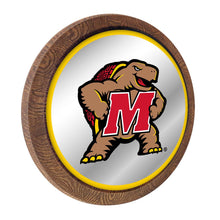 Load image into Gallery viewer, Maryland Terrapins: Mascot - Mirrored Barrel Top Mirrored Wall Sign - The Fan-Brand