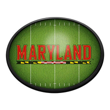 Load image into Gallery viewer, Maryland Terrapins: On the 50 - Oval Slimline Lighted Wall Sign - The Fan-Brand