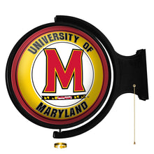 Load image into Gallery viewer, Maryland Terrapins: Original Round Rotating Lighted Wall Sign - The Fan-Brand