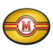 Load image into Gallery viewer, Maryland Terrapins: Oval Slimline Lighted Wall Sign - The Fan-Brand