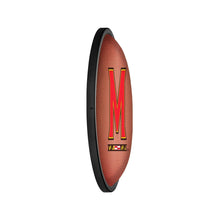 Load image into Gallery viewer, Maryland Terrapins: Pigskin - Oval Slimline Lighted Wall Sign - The Fan-Brand