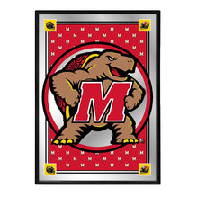 Load image into Gallery viewer, Maryland Terrapins: Team Spirit, Mascot - Framed Mirrored Wall Sign - The Fan-Brand