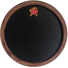 Load image into Gallery viewer, Maryland Terrapins: Terrapin - Chalkboard &quot;Faux&quot; Barrel Top Sign - The Fan-Brand