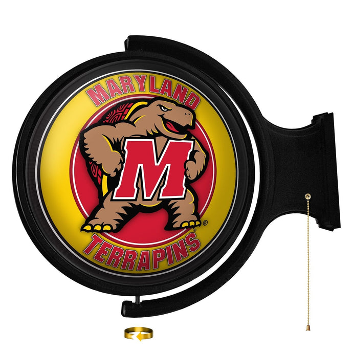 Maryland Terripans: Mascot - Original Round Rotating Lighted Wall Sign - The Fan-Brand