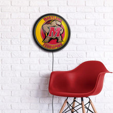 Load image into Gallery viewer, Maryland Terripans: Mascot - Round Slimline Lighted Wall Sign - The Fan-Brand