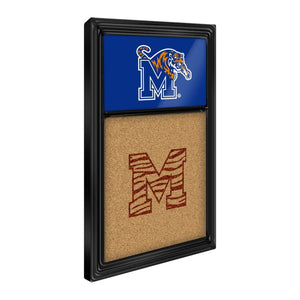 Memphis Tigers: Dual Logo - Cork Note Board - The Fan-Brand