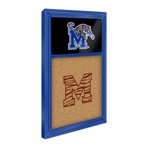 Memphis Tigers: Dual Logo - Cork Note Board - The Fan-Brand