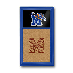 Memphis Tigers: Dual Logo - Cork Note Board - The Fan-Brand