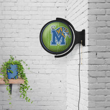 Load image into Gallery viewer, Memphis Tigers: On the 50 - Original Round Rotating Lighted Wall Sign - The Fan-Brand