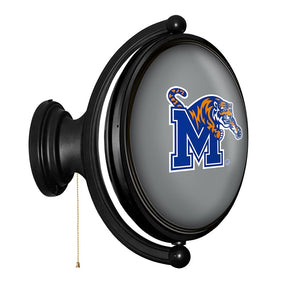 Memphis Tigers: Original Oval Rotating Lighted Wall Sign - The Fan-Brand