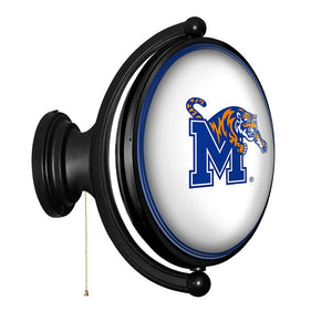 Memphis Tigers: Original Oval Rotating Lighted Wall Sign - The Fan-Brand