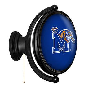 Memphis Tigers: Original Oval Rotating Lighted Wall Sign - The Fan-Brand