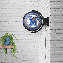 Load image into Gallery viewer, Memphis Tigers: Original Round Rotating Lighted Wall Sign - The Fan-Brand