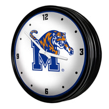 Load image into Gallery viewer, Memphis Tigers: Retro Lighted Wall Clock - The Fan-Brand