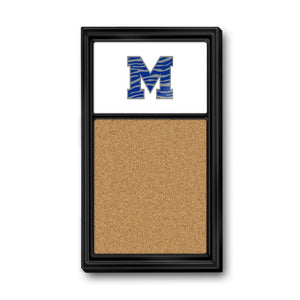 Memphis Tigers: Striped M - Cork Note Board - The Fan-Brand