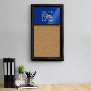 Memphis Tigers: Striped M - Cork Note Board - The Fan-Brand