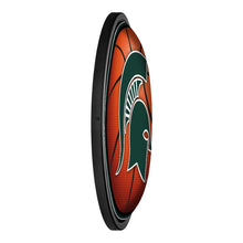 Load image into Gallery viewer, Michigan State Spartans: Basketball - Round Slimline Lighted Wall Sign - The Fan-Brand