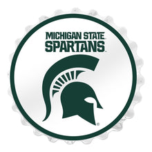 Load image into Gallery viewer, Michigan State Spartans: Block S - Bottle Cap Wall Sign - The Fan-Brand