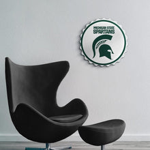 Load image into Gallery viewer, Michigan State Spartans: Block S - Bottle Cap Wall Sign - The Fan-Brand