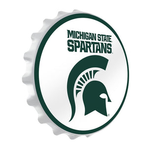 Michigan State Spartans: Block S - Bottle Cap Wall Sign - The Fan-Brand