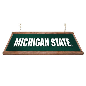 Michigan State Spartans: Block S - Premium Wood Pool Table Light - The Fan-Brand