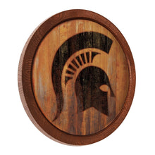 Load image into Gallery viewer, Michigan State Spartans: Branded &quot;Faux&quot; Barrel Top Sign - The Fan-Brand