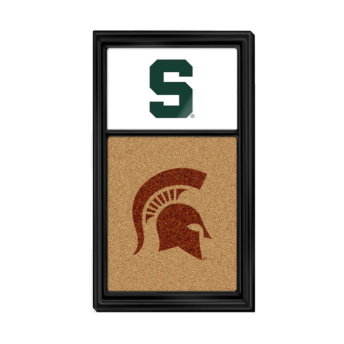 Michigan State Spartans: Dual Logo - Cork Note Board - The Fan-Brand