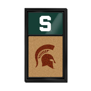 Michigan State Spartans: Dual Logo - Cork Note Board - The Fan-Brand