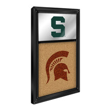 Load image into Gallery viewer, Michigan State Spartans: Dual Logo - Mirrored Cork Note Board - The Fan-Brand