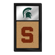 Load image into Gallery viewer, Michigan State Spartans: Dual Logo - Mirrored Cork Note Board - The Fan-Brand