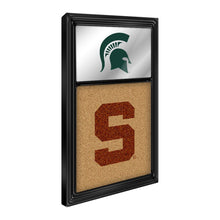 Load image into Gallery viewer, Michigan State Spartans: Dual Logo - Mirrored Cork Note Board - The Fan-Brand