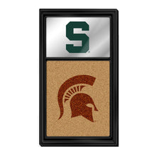 Load image into Gallery viewer, Michigan State Spartans: Dual Logo - Mirrored Cork Note Board - The Fan-Brand