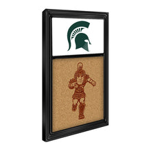 Load image into Gallery viewer, Michigan State Spartans: Dual Logo, Sparty - Cork Note Board - The Fan-Brand