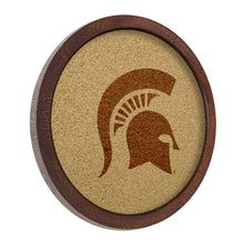 Load image into Gallery viewer, Michigan State Spartans: &quot;Faux&quot; Barrel Framed Cork Board - The Fan-Brand