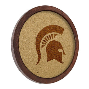 Michigan State Spartans: "Faux" Barrel Framed Cork Board - The Fan-Brand