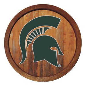 Michigan State Spartans: "Faux" Barrel Top Sign - The Fan-Brand