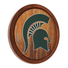 Load image into Gallery viewer, Michigan State Spartans: &quot;Faux&quot; Barrel Top Sign - The Fan-Brand