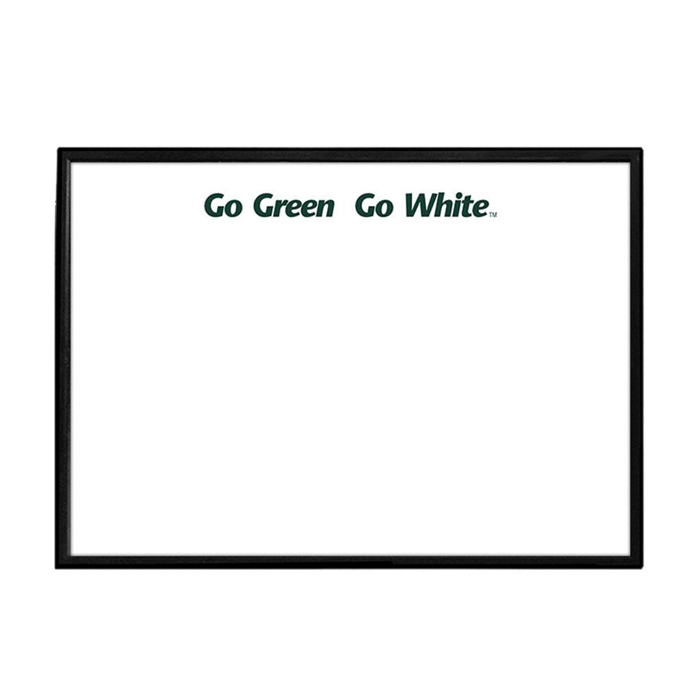 Michigan State Spartans: Go Green, Go White - Framed Dry Erase Wall Sign - The Fan-Brand