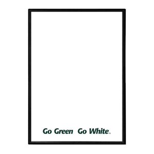 Michigan State Spartans: Go Green, Go White - Framed Dry Erase Wall Sign - The Fan-Brand